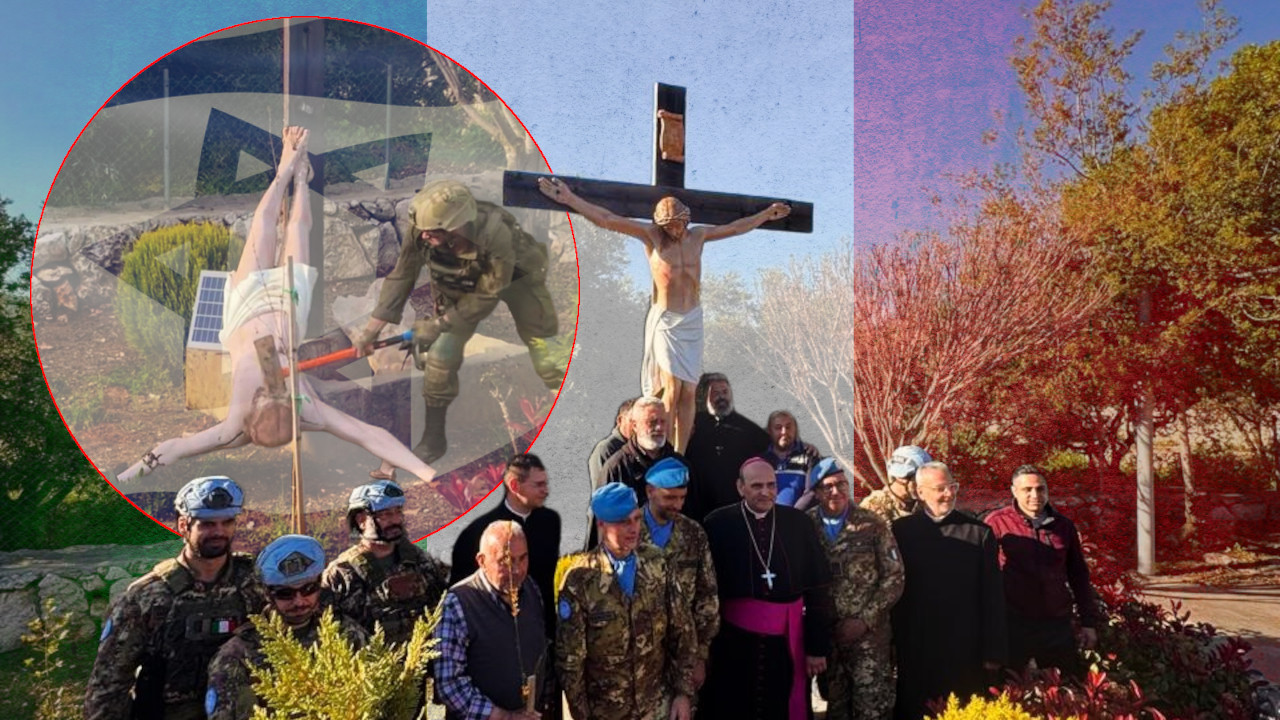 ИДФ уништио кип Исуса, Италијани поставили нови (ФОТО/ВИДЕО)