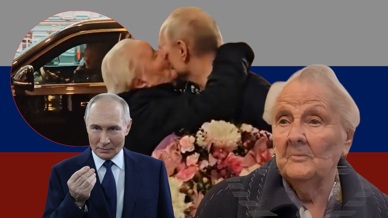 Gospodin!Putin izveo učiteljicu na večeru i darovao joj cveće