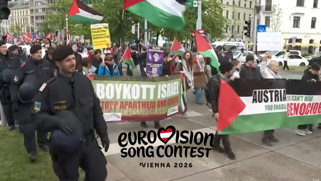 Blokiran Beč: Protest protiv Evrovizije i Izraela