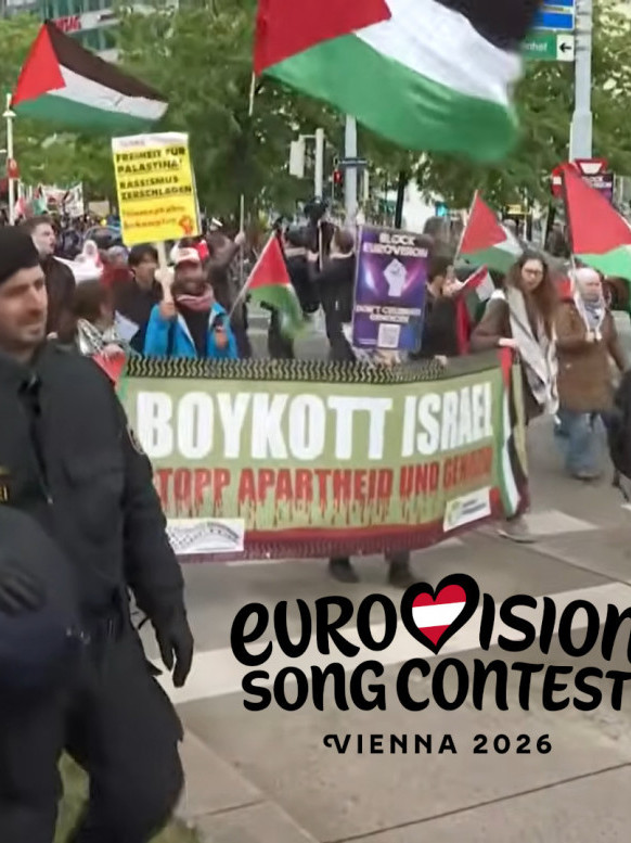 Blokiran Beč: Protest protiv Evrovizije i Izraela