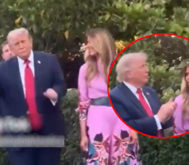 Tramp zaplesao, Melanijina reakcija nasmejala svet