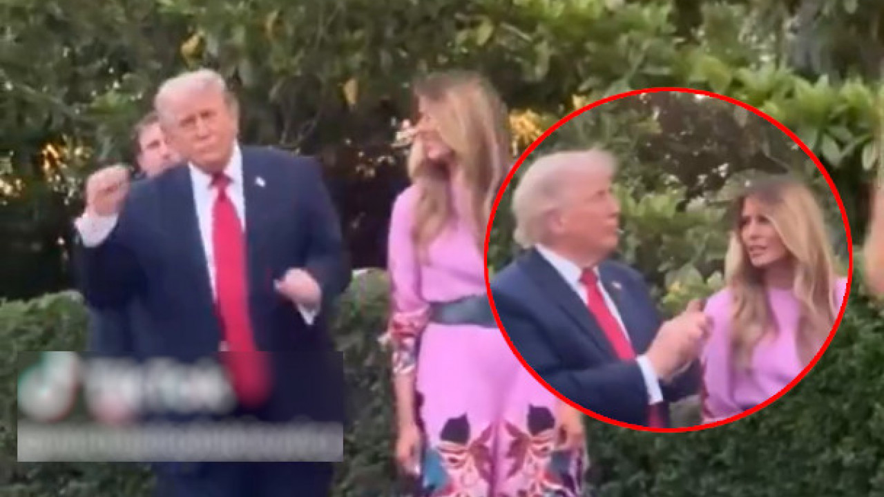 Tramp zaplesao, Melanijina reakcija nasmejala svet
