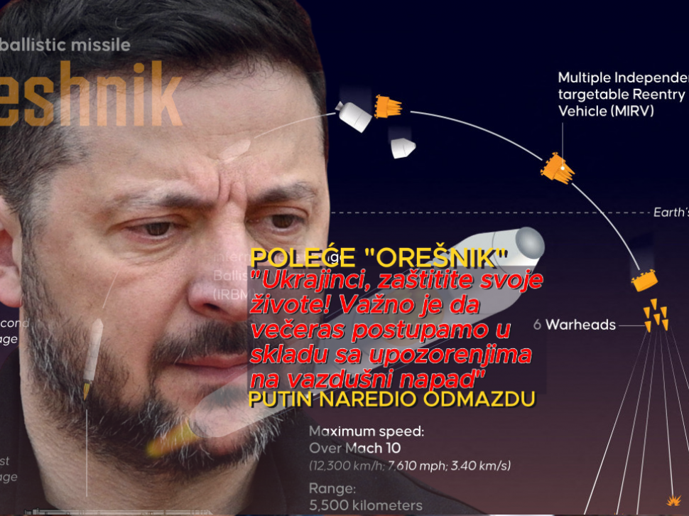 POLEĆE OREŠNIK? Panika u UKR,Zelenski zove narod u skloništa