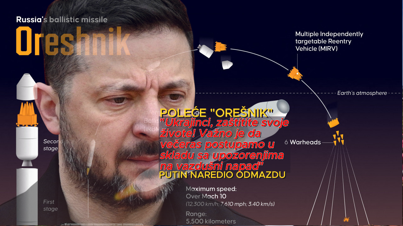 POLEĆE OREŠNIK? Panika u UKR,Zelenski zove narod u skloništa