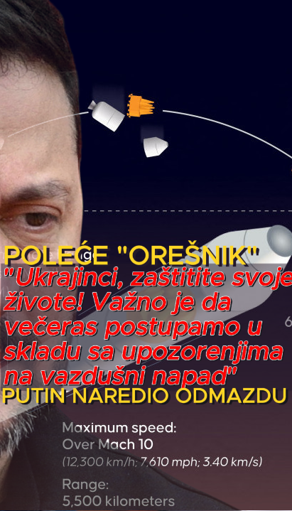 POLEĆE OREŠNIK? Panika u UKR,Zelenski zove narod u skloništa