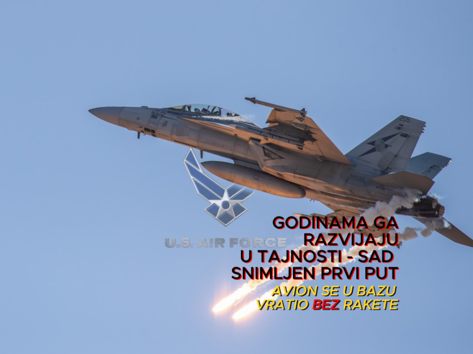 Prvi put fotkano tajno oružje SAD,avion se vratio bez rakete