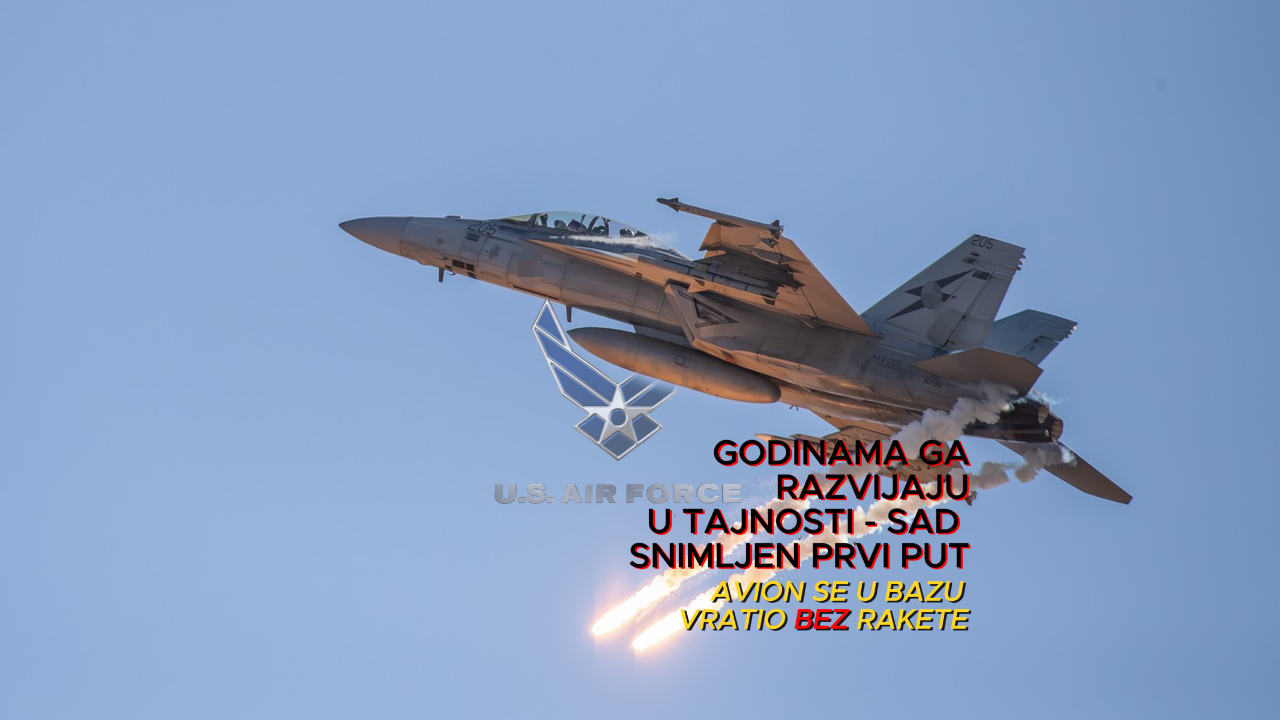 Prvi put fotkano tajno oružje SAD,avion se vratio bez rakete