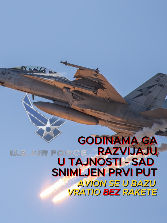 Prvi put fotkano tajno oružje SAD,avion se vratio bez rakete
