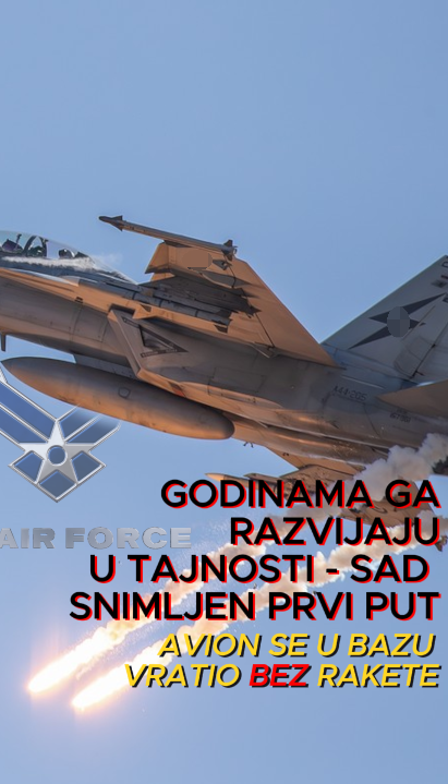 Prvi put fotkano tajno oružje SAD,avion se vratio bez rakete