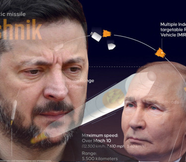 Zelenski: Rusija bi mogla da gađa bilo koji evropski grad