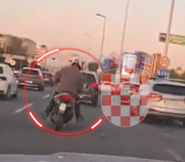 Punih 45 min. snimali pijanog motociklistu - šok scena u ZG