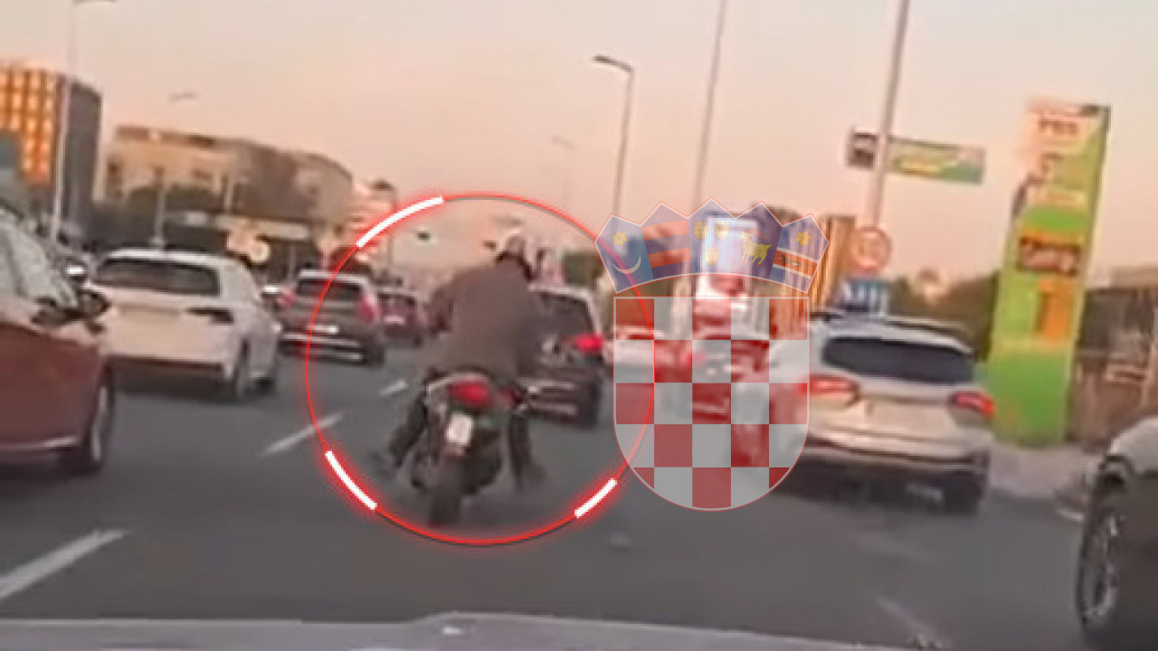 Punih 45 min. snimali pijanog motociklistu - šok scena u ZG