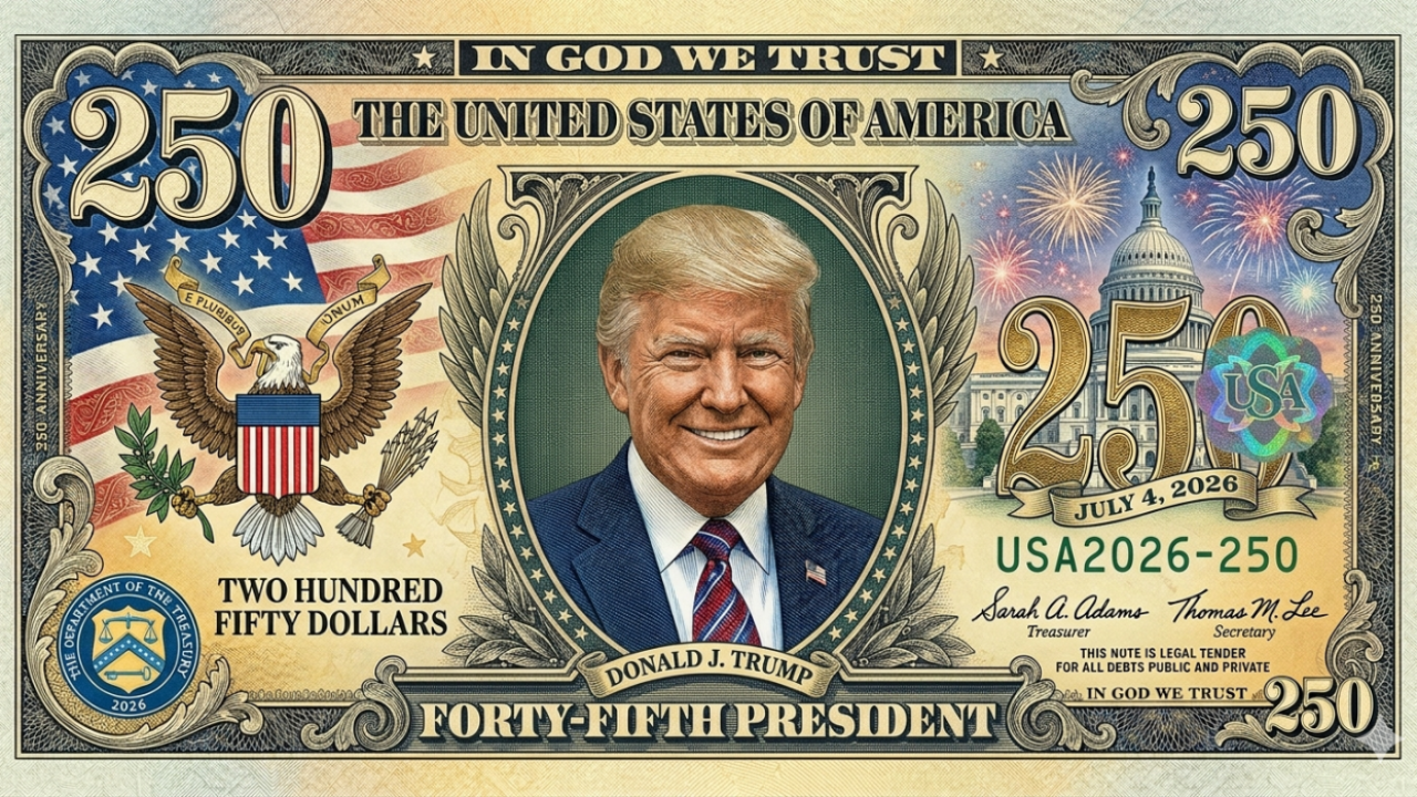 Трампови људи гурају новчаницу од 250 долара с његовим ликом
