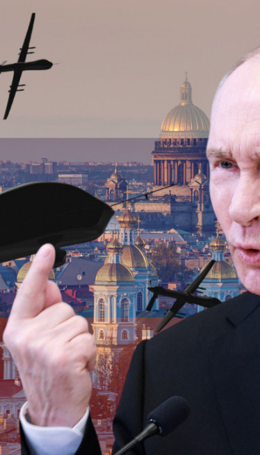 Дроновима на Путинов родни град! "Спровели смо санкције"
