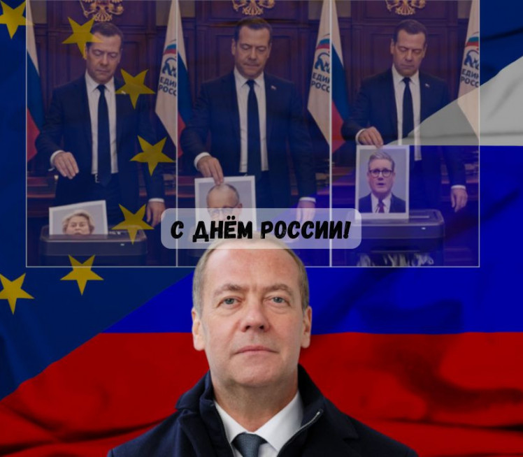Merc, Starmer i Ursula "u mašini"! Medvedev objavio video