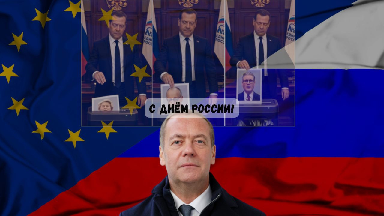 Merc, Starmer i Ursula "u mašini"! Medvedev objavio video