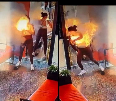 (Video) Eksplodirao joj punjač u torbi,napravio vatrenu kuglu