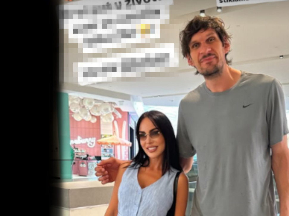 Aleksandra Subotić u zagrljaju Bobana Marjanovića (foto)