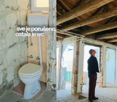 "Sve srušeno" Od glumčevog stana na Vračaru ostala "WC" šolja