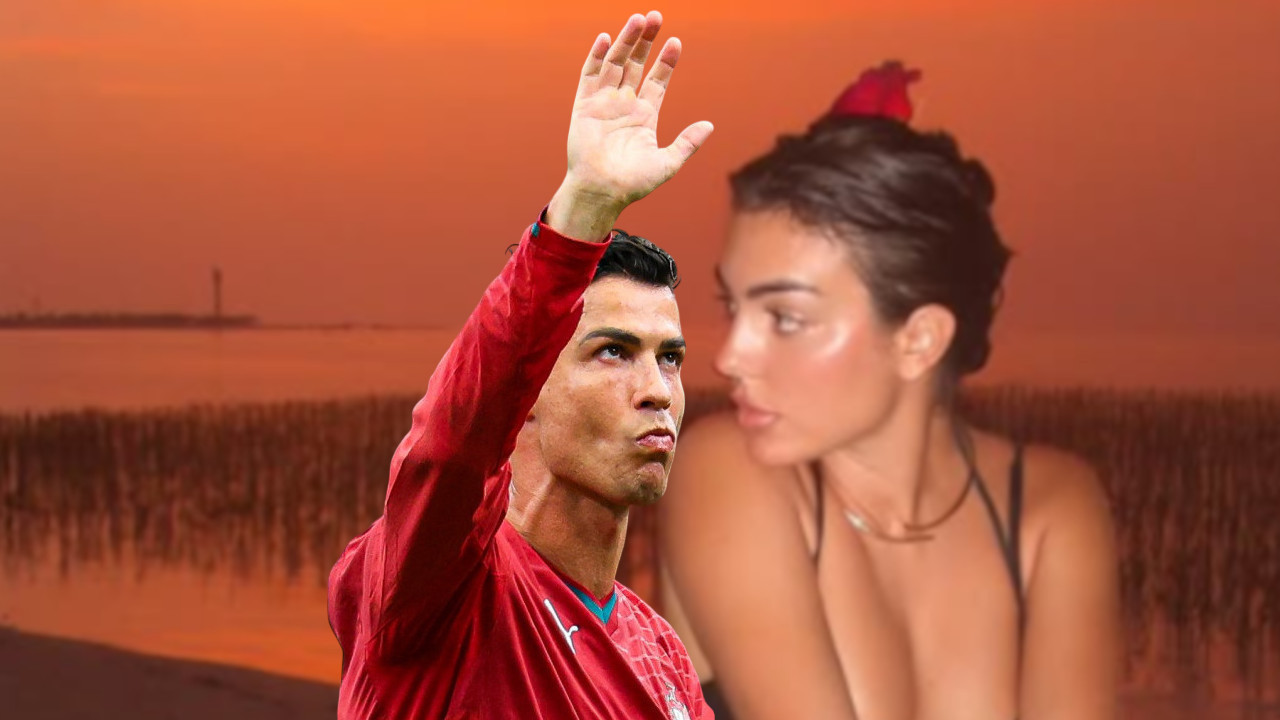 Dole ostala samo u gaćicama: Georgina se slikala uz TV i CR7