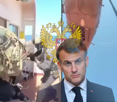 "UPALI SMO U RUSKU 'FLOTU U SENCI'" Makron objavio snimak