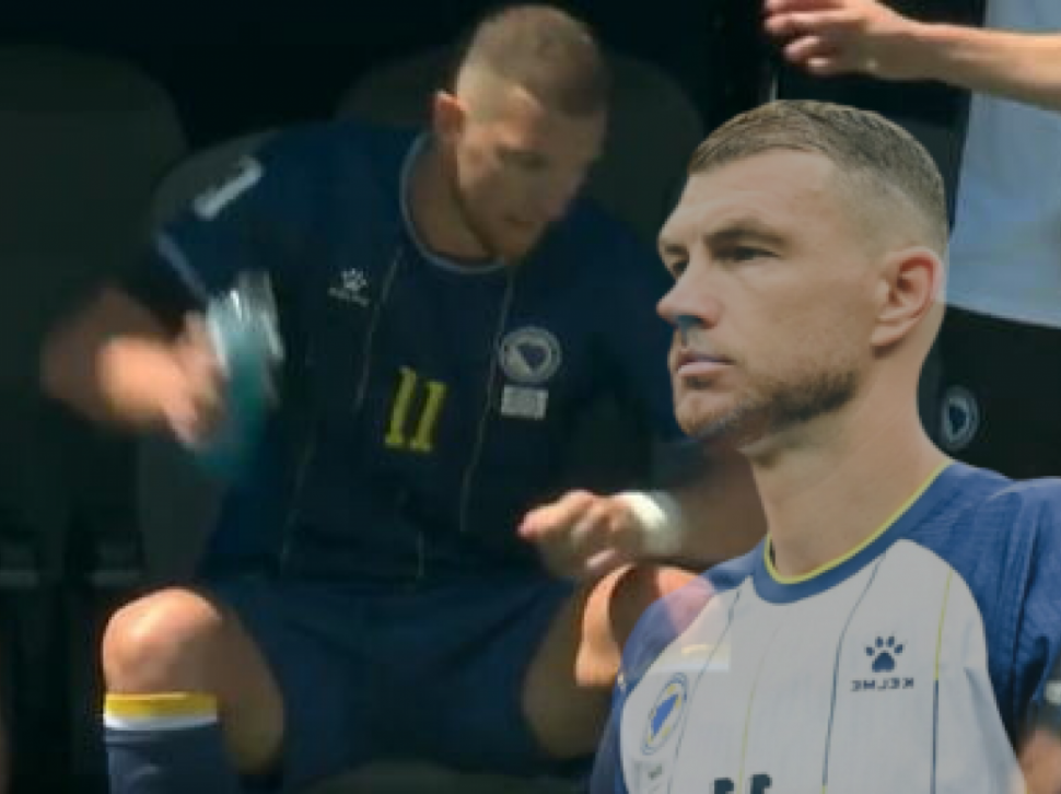 Posle divljanja na klupi: Oglasio se Edin Džeko