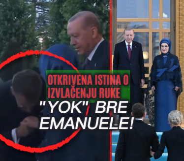 Evo zašto je Erdoganova žena izvukla ruku pred Makronom