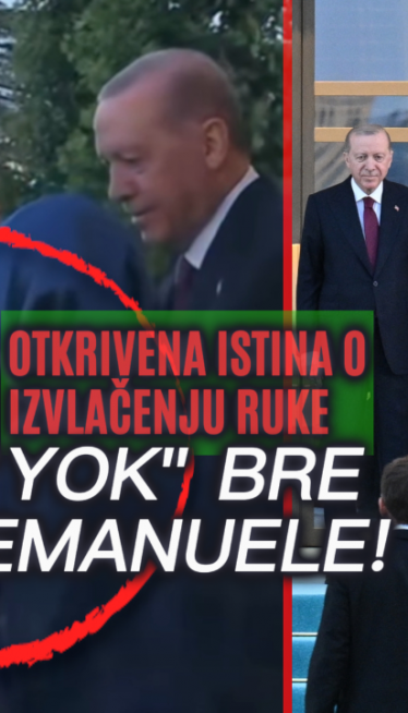 Ево зашто је Ердоганова жена извукла руку пред Макроном