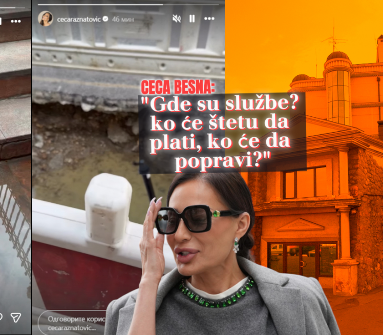 Поплављена Цецина вила, она бесна: "Ко ће да ми плати штету"