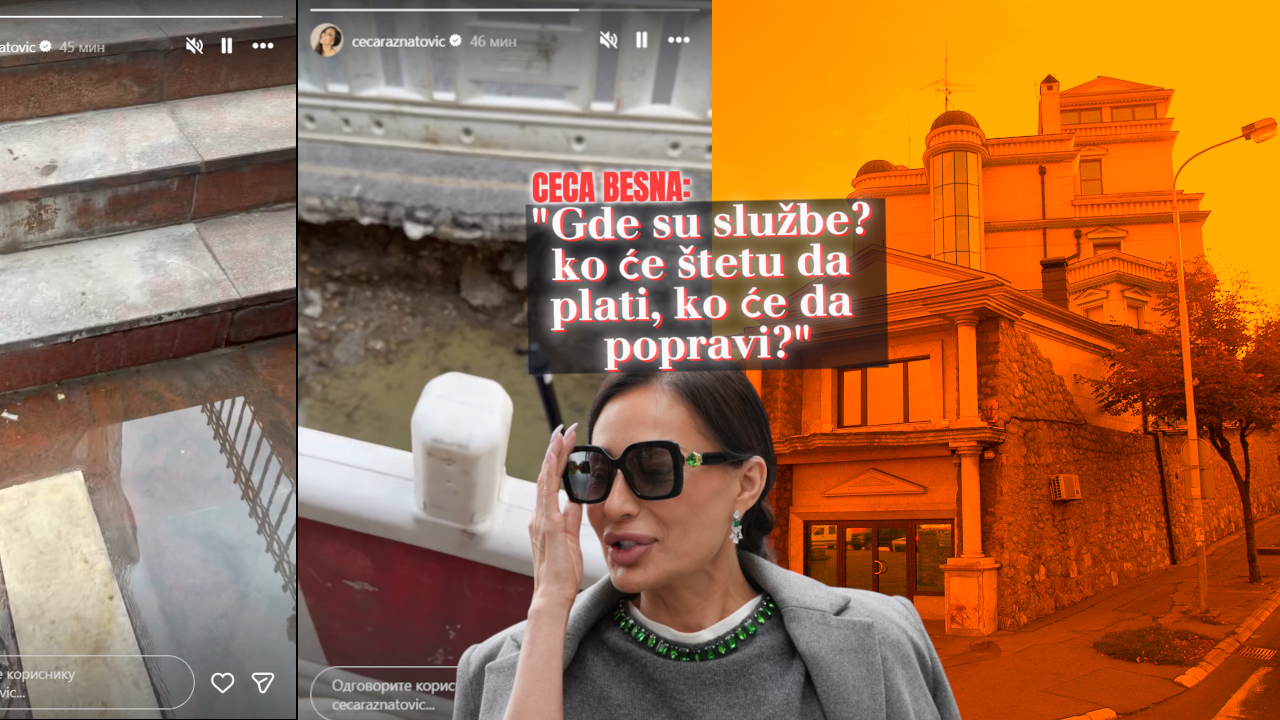 Poplavljena Cecina vila, ona besna: "Ko će da mi plati štetu"