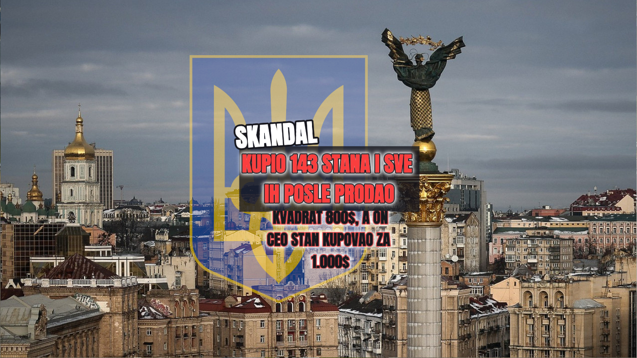Skandal u Ukrajini: Brat direktora DBR-a kupio 143 stana