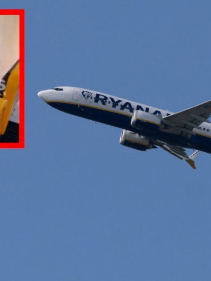 Oglasio se Rajaner: Evo što je Srbin visio sa prozora aviona