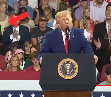 Шоу иза Трампових леђа!Све очи упрте у њега-ево шта је радио