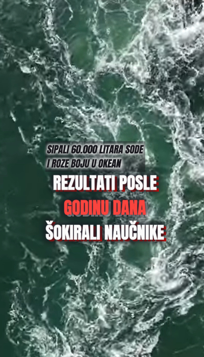Šok rezultat: Sipali 60.000 litara SODE i roze boju u okean