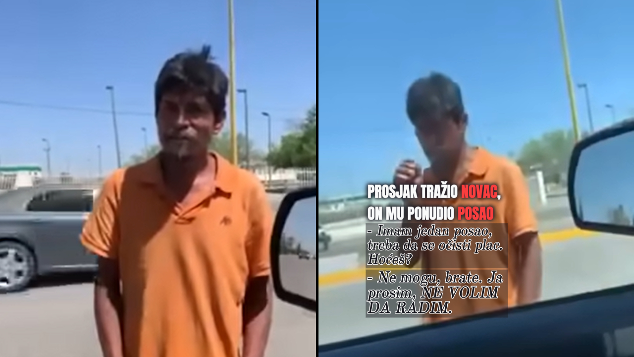 Prosjaku ponudio posao: "Ne, ja prosim, ne volim da radim"