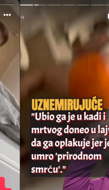 (Uznemirujuće) Objavio snimak: "Kristijan ga je UBIO u kadi"