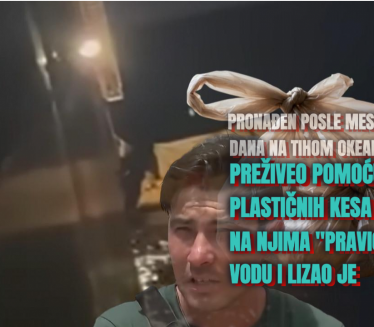 Kese mu spasile život,nađen posle mesec dana na Tihom okeanu