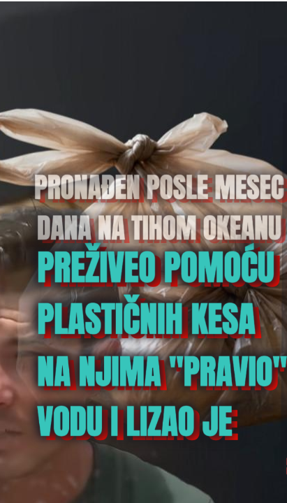 Kese mu spasile život,nađen posle mesec dana na Tihom okeanu