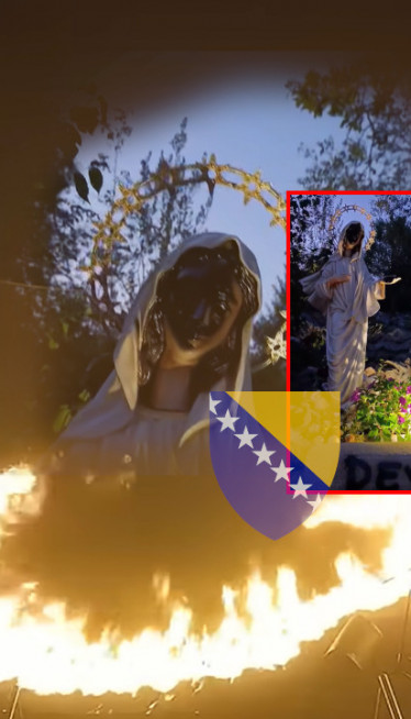 Oskrnavljen kip Gospe iz Međugorja,napravili "Đavola u suknji"