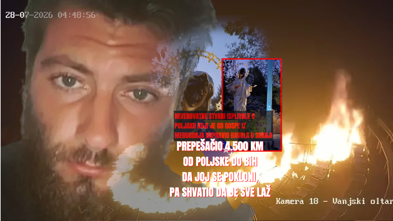 Оскрнавио Госпу, а препешачио 4.500 км да јој се поклони