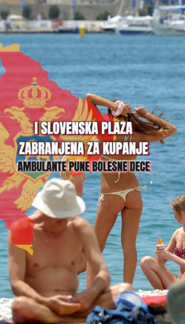 Масовно затварање плажа у ЦГ: Вода опасна, деца болесна