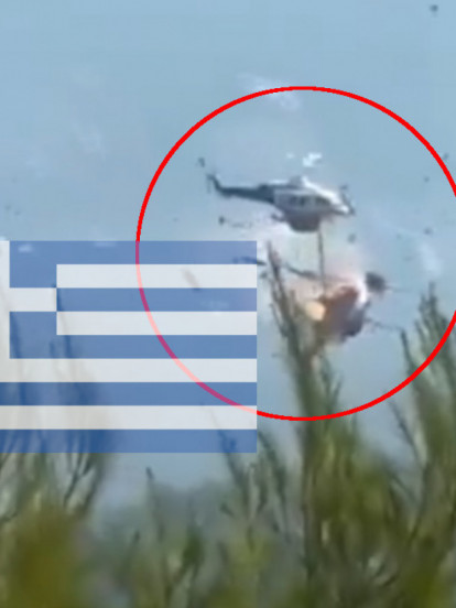 Širi se užasan snimak iz Grčke: Sudar helikoptera,ima mrtvih