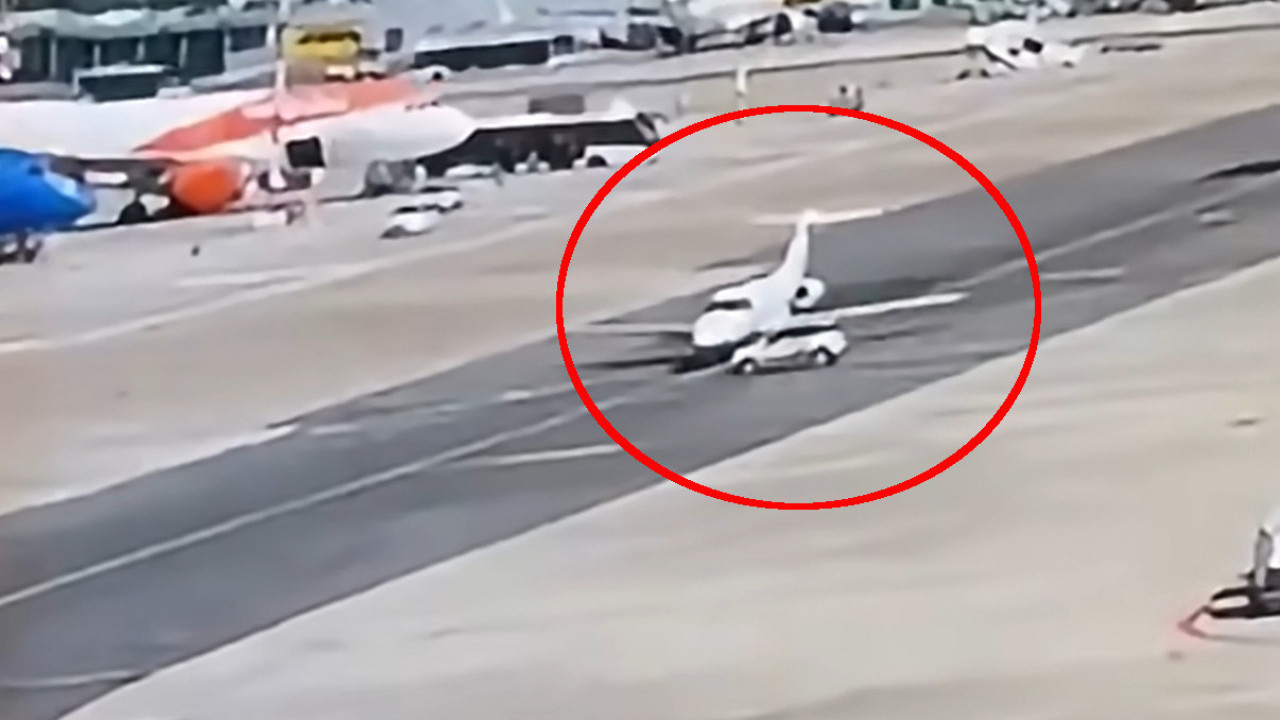 Ovo se retko viđa! Sudar auta i aviona na aerodromu (Video)