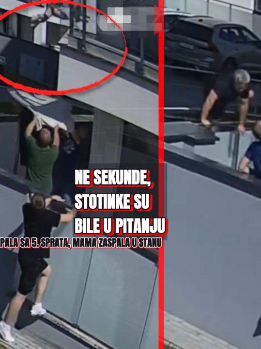 DEVOJČICA (4) PALA S TERASE Komše se setile trika,spasili je