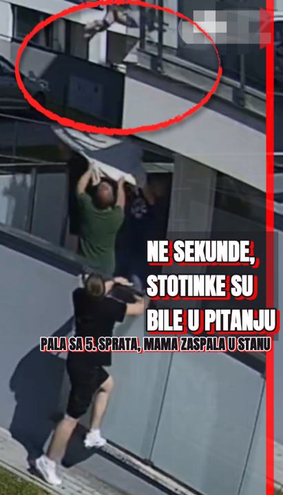 DEVOJČICA (4) PALA S TERASE Komše se setile trika,spasili je