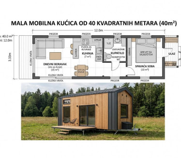 Kućice od 40m² će dizati bez građevinske dozvole u komšiluku