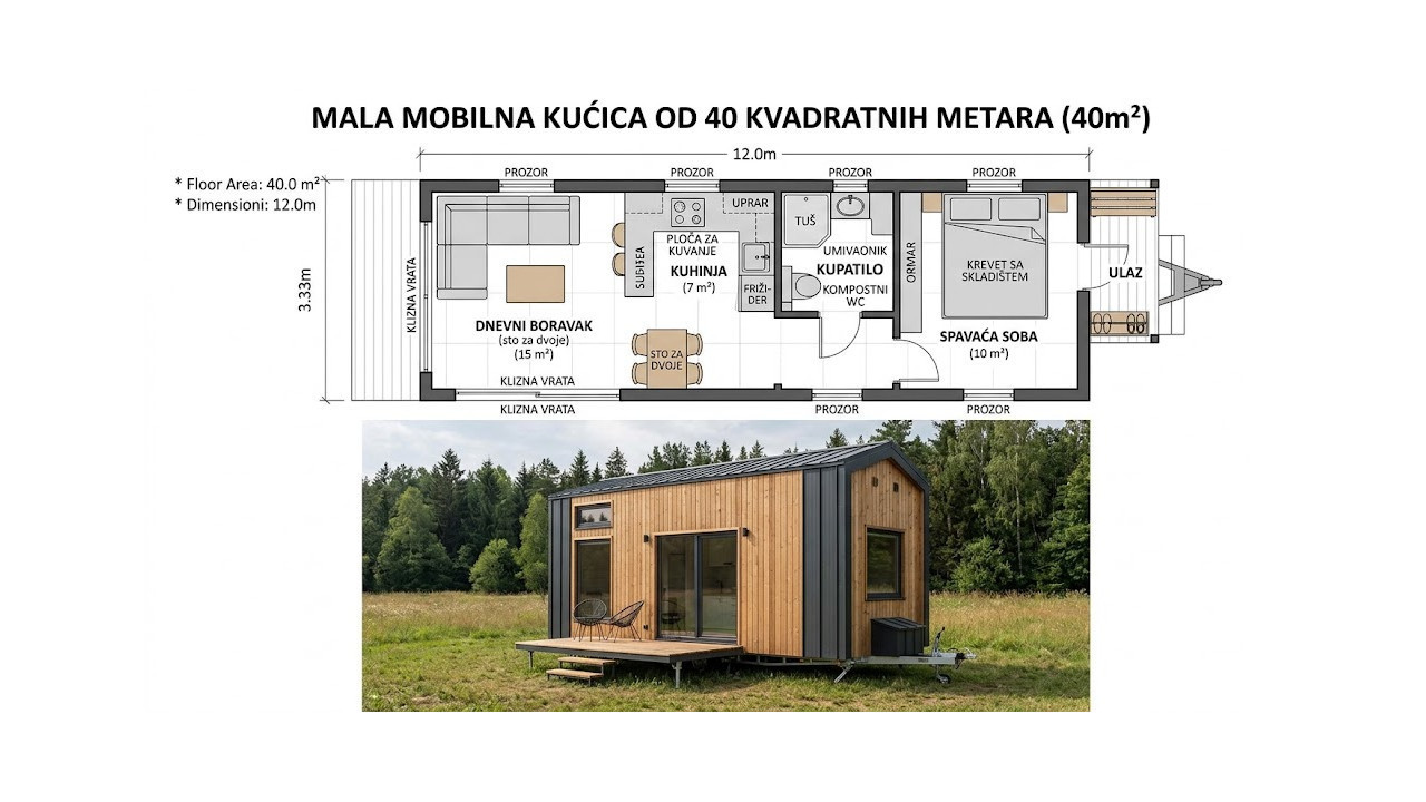 Kućice od 40m² će dizati bez građevinske dozvole u komšiluku