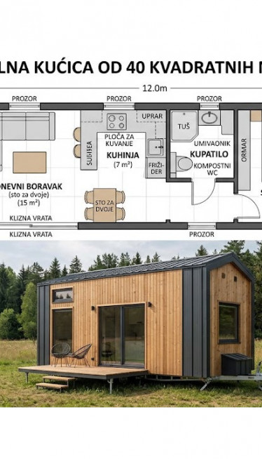 Kućice od 40m² će dizati bez građevinske dozvole u komšiluku
