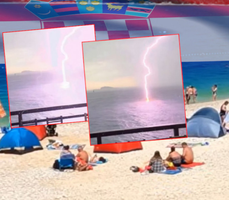 Grom udario u Jadran: Kupači ne izlaze, a može biti OPASNO