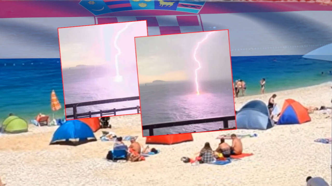 Grom udario u Jadran: Kupači ne izlaze, a može biti OPASNO